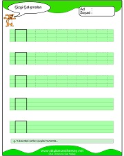 okul öncesi çizgi çalışmaları